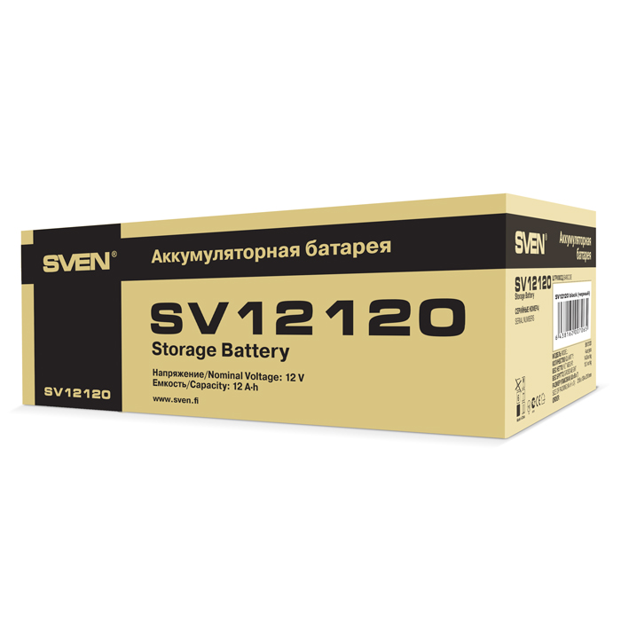 SVEN SV12120, Battery 12V 12AH photo 3
