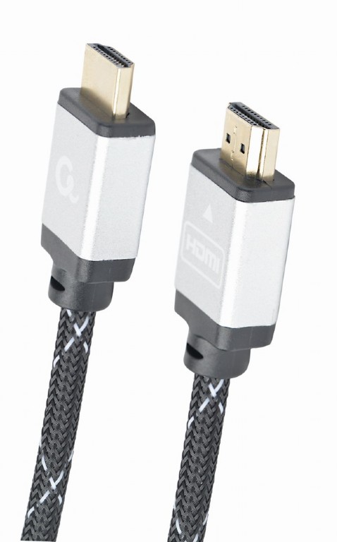 Cable HDMI  CCB-HDMIL-2M, 2m, male-male, Select Plus Series, High speed HDMI cable with Ethernet, Supports 4K UHD resolutions at 60 Hz, Durable nylon braiding and premium style connectors photo 2