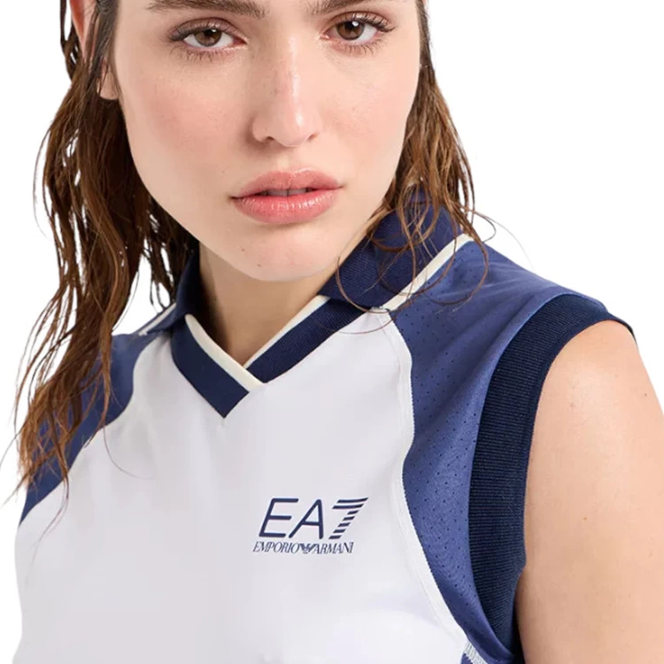 Майка EA7 EMPORIO ARMANI TENNIS PRO W FREESTYLE TANK / Женский / L / Белый/Синий photo 5