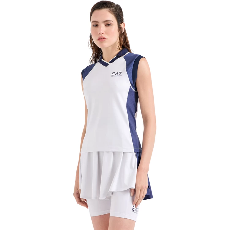 Fusta EA7 EMPORIO ARMANI TENNIS PRO W FREESTYLE SKIRT / Femei / L / Alb-albastru photo 4