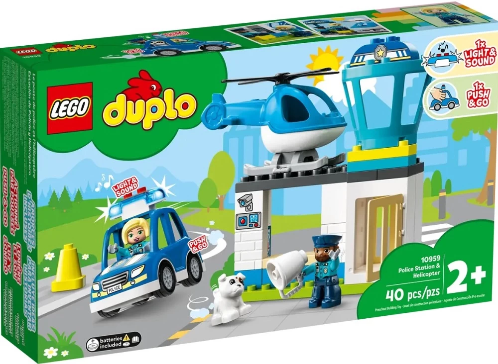 Constructor Lego Duplo Police Station &amp; Helicopter 10959  de la 2+ ani photo 1