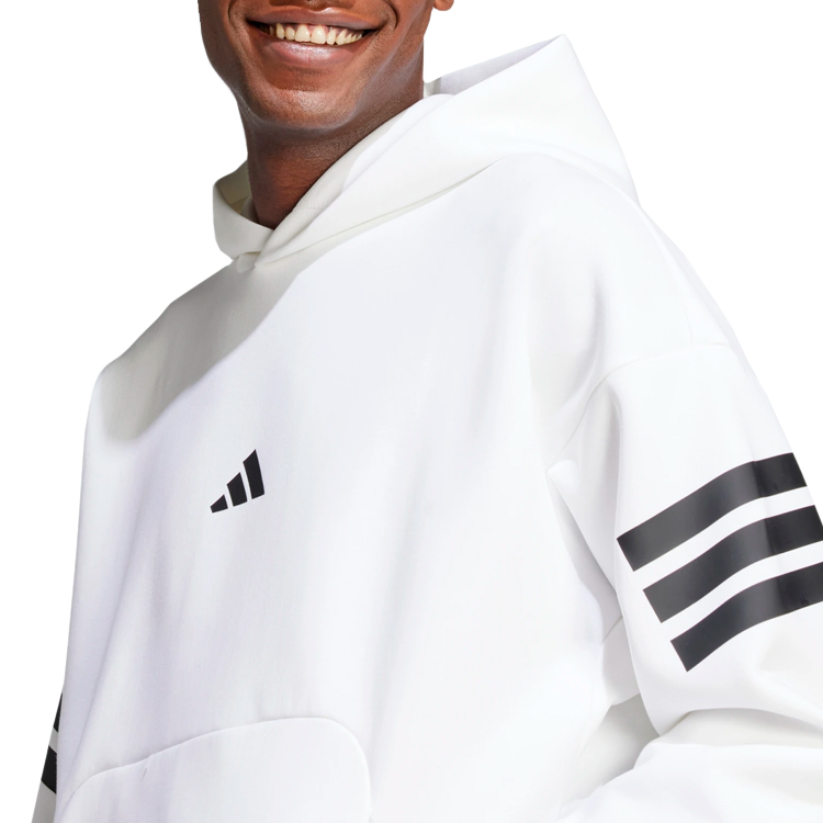 Hanorac pt bărbați Adidas M FI 3S HD M Alb photo 5