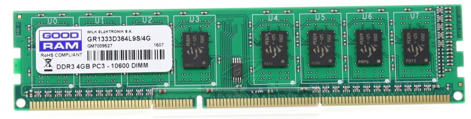 8GB DDR3-1333 GOODRAM, PC10600, CL9, 1.5V photo 1