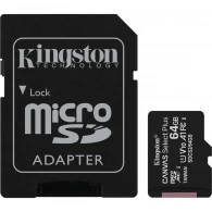 Карта памяти microSD 64GB Kingston Canvas Select Plus, 100MB/s, + SD adapter thumbnav 2
