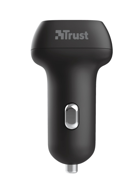 USB Car Charger - Trust Qmax 30W Ultra-Fast Dual USB Car Charger with QC3.0, Fast-charge with up to 12W power or ultra-fast charge with 18W power and QuickCharge 3.0, Total output power (max): A, W 30 photo 2
