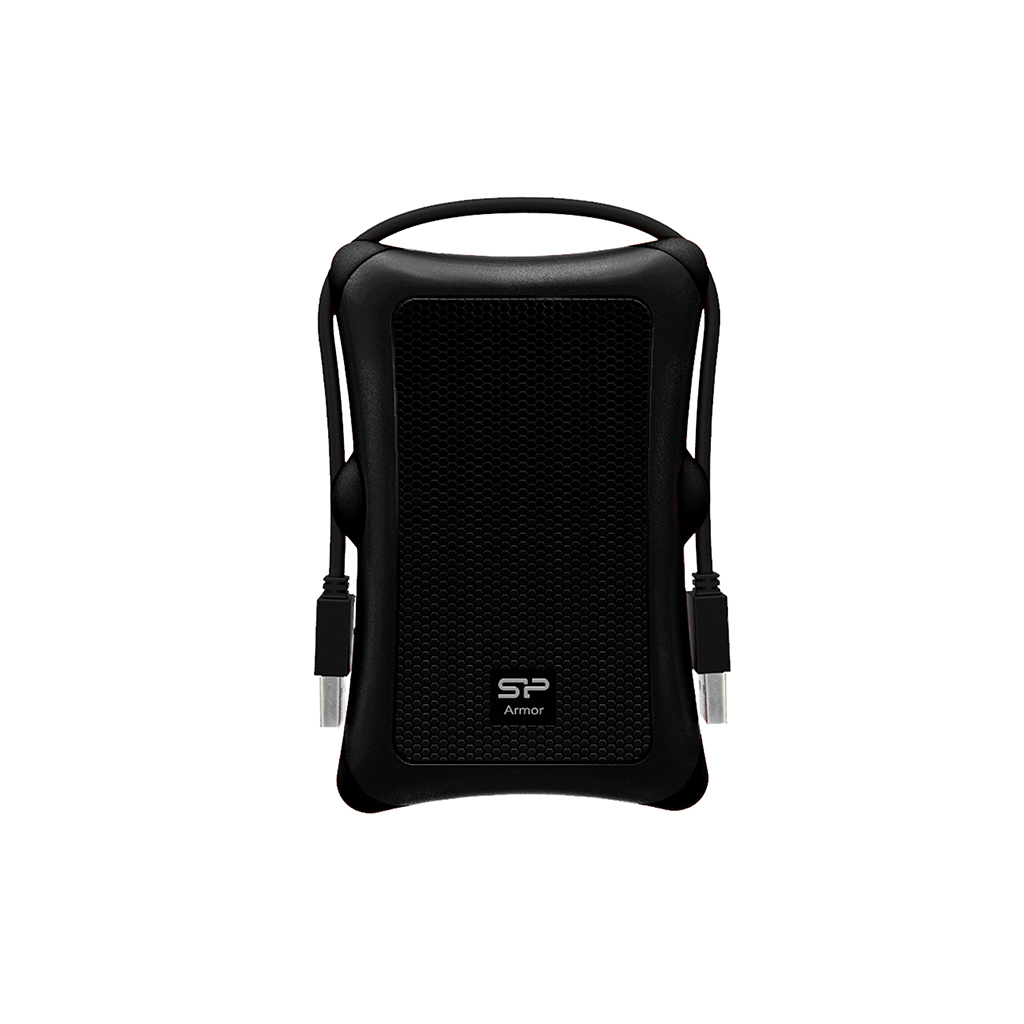 2.5" HDD Extern Silicon Power Armor A30 / 1TB / USB3.2 Gen1 / Black/Black photo 1