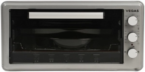 Электрическая печь Vegas VEO-8045G, 45 л, 1500 Вт, Нерж.сталь 