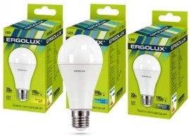 Bec LED Ergolux LED 12151 A65 20W E27 4500K  