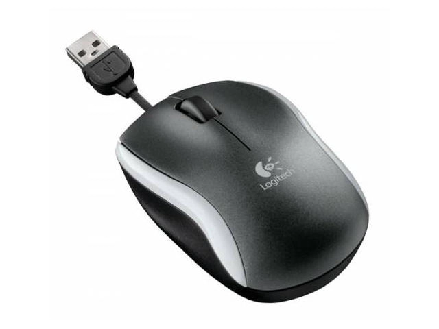Проводная мышь Logitech M125 Corder Серый с черным / Оптическая / Серый с черным photo 1