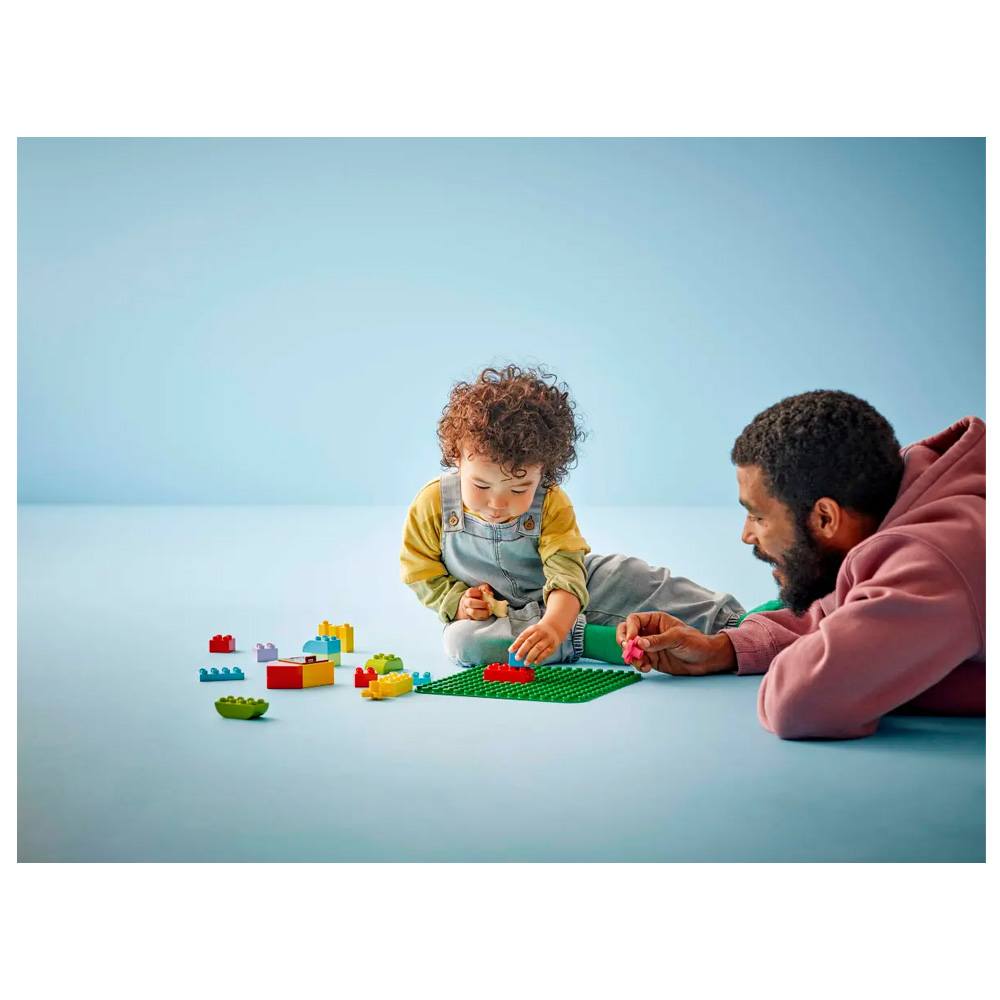 Constructor Lego Duplo Green Building Plate 10460 de la 1.5+ ani photo 3