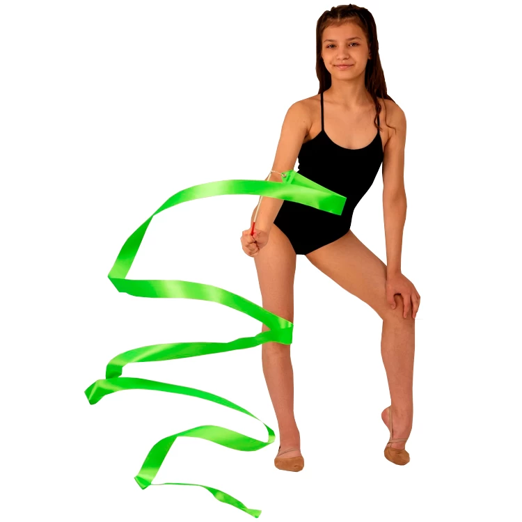 Baston gimnastic cu panglica 3807360 Grace Dance, Verde photo 5