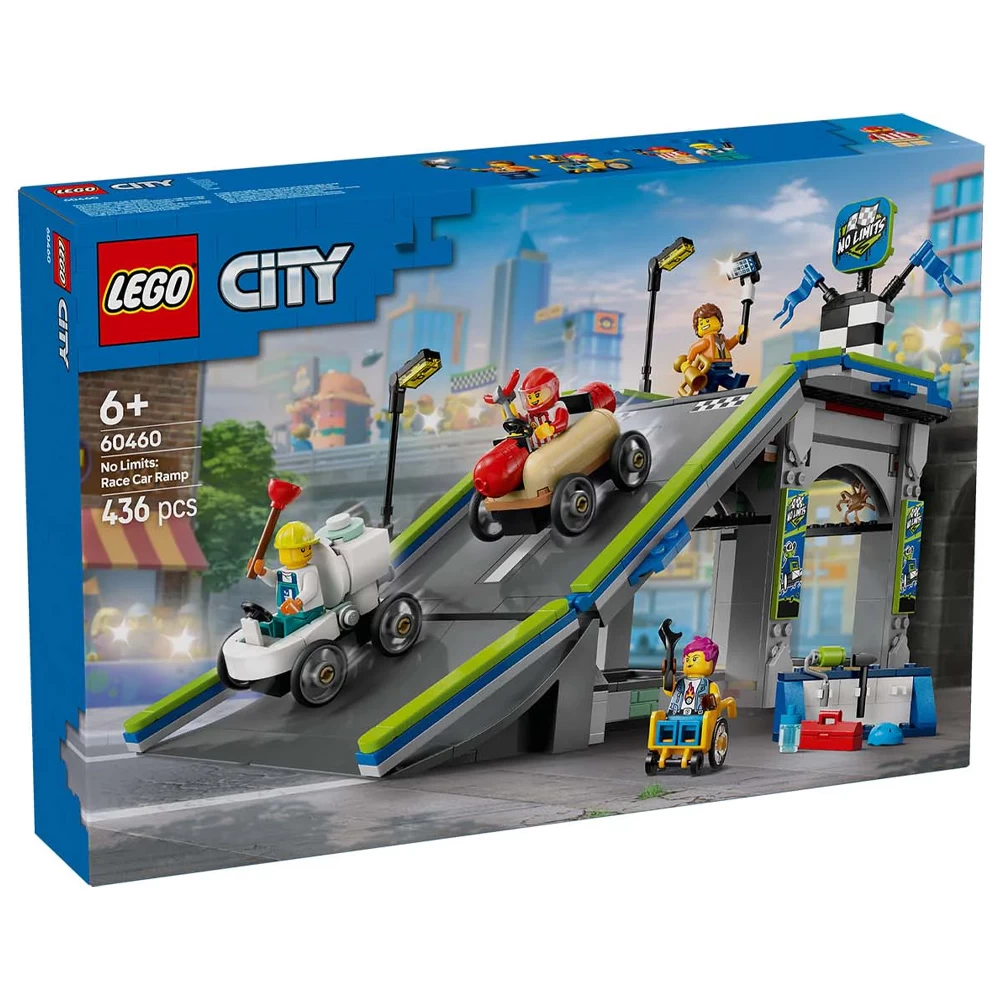Constructor Lego City No Limits: Race Car Ramp Track 60460 de la 6+ ani photo 1