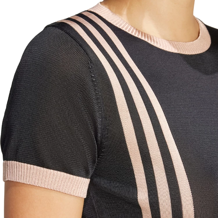 Футболка Adidas KNITTED 3S TEE S Черный Женский photo 5