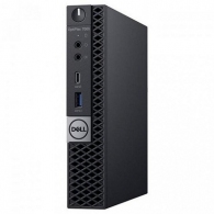DELL Optiplex 7060 MFF Intel® Core® i7-8700Т (6 Cores/12MB/12T/up to 4.0GHz/35W), 8GB 1X8GB DDR4, M.2 256GB SSD, Intel UHD 630, WiFi 802.11ac + BT, TPM, no ODD, 90W AC Adapter, USB mouse, USB KB216-B, Ubuntu, Black thumbnav 1