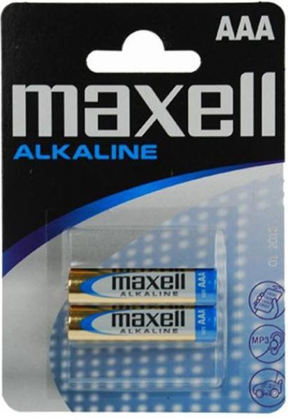 MAXELL Alcaline Battery LR03/AAA, 2pcs, Blister pack photo 1