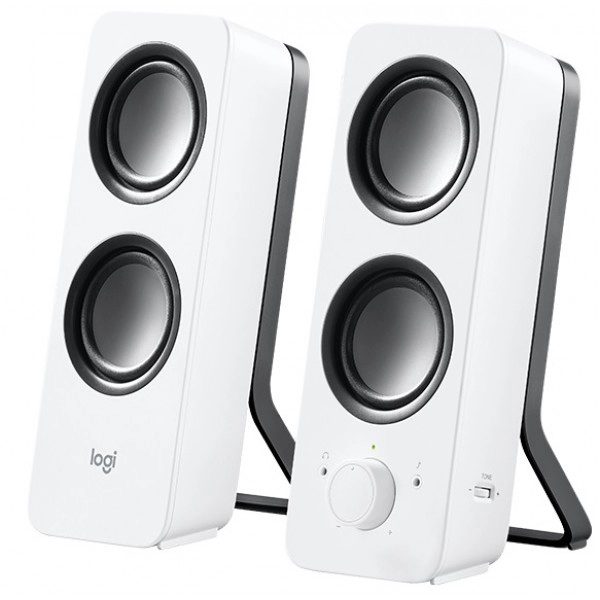 Logitech Z200 Speakers 2.0 ( RMS 5W, 2x2.5W), Stereo headphone jack, White photo 1