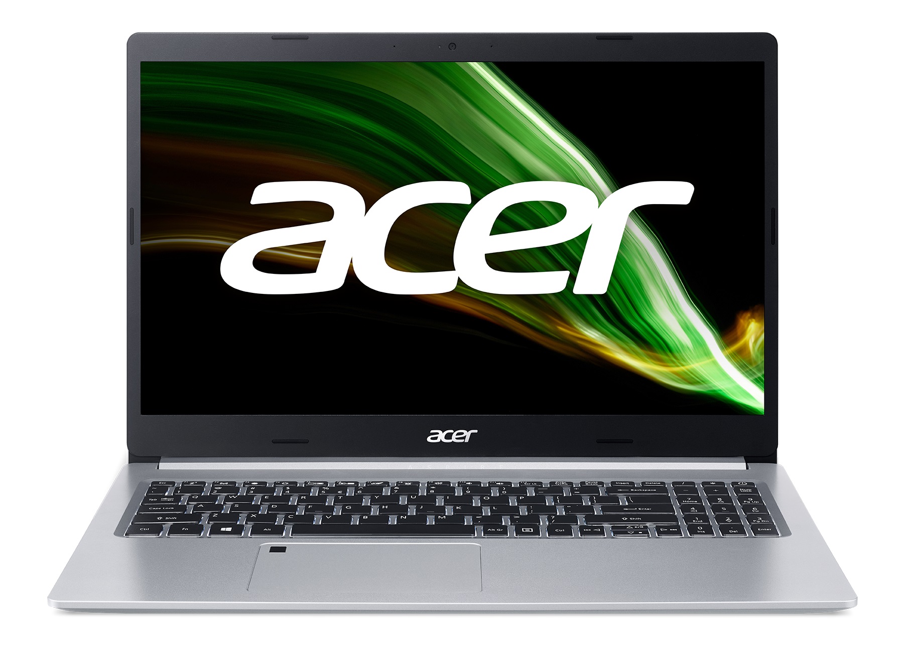 ACER Aspire A515-45 Pure Silver (NX.A82EU.009) 15.6" FHD IPS (AMD Ryzen 5 5500U 6xCore 2.1-4.0GHz, 8GB (4GB onboard+4GB) DDR4 RAM, 256GB PCIe NVMe SSD+HDD Kit, AMD Radeon Graphics, WiFi6-AX/BT5, 3 cell, 720P Webcam, FPS, RUS, Backlit, No OS, 1.76 kg) photo 1