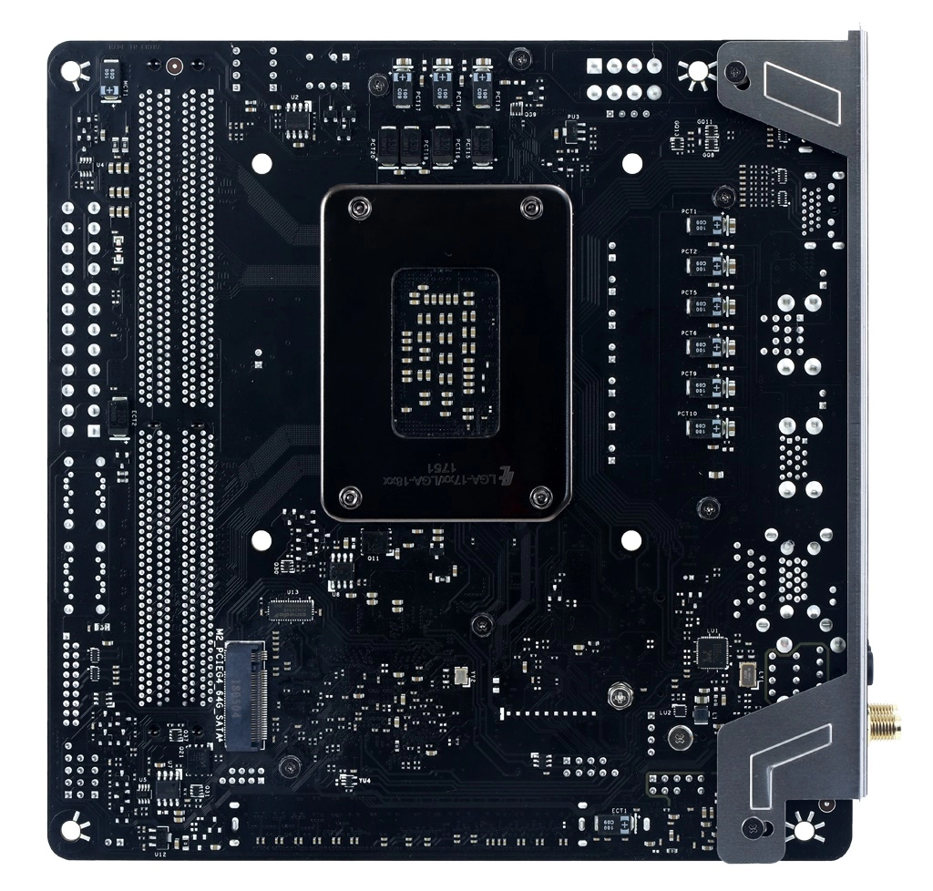 BIOSTAR Racing B660GTN, Socket 1700, Intel® B660 (12th Gen CPU), CPU graphics, HDMI, DP, Dual 2xDDR4-5000+, 1xPCIe X16 5.0, 4xSATA3, 2xM.2 4.0, 1xM.2 E-key for Wi-Fi, ALC1220 HDA, 2.5GbE LAN, 4xUSB3.2Gen2, 2xUSB3.2, RGB Vivid LED DJ, Mini-ATX photo 3