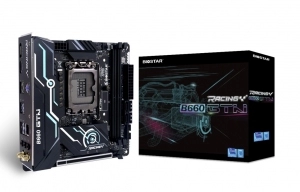 BIOSTAR Racing B660GTN, Socket 1700, Intel® B660 (12th Gen CPU), CPU graphics, HDMI, DP, Dual 2xDDR4-5000+, 1xPCIe X16 5.0, 4xSATA3, 2xM.2 4.0, 1xM.2 E-key for Wi-Fi, ALC1220 HDA, 2.5GbE LAN, 4xUSB3.2Gen2, 2xUSB3.2, RGB Vivid LED DJ, Mini-ATX thumbnav 5