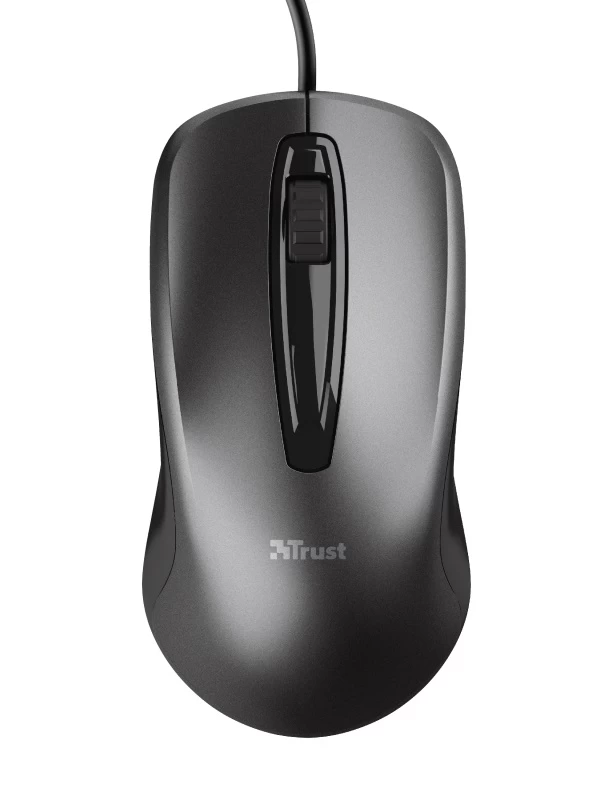 Trust Carve Optical Mouse, 1200 dpi, 3 button, USB, Black photo 1