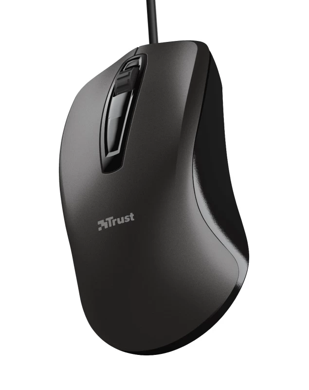 Trust Carve Optical Mouse, 1200 dpi, 3 button, USB, Black photo 2