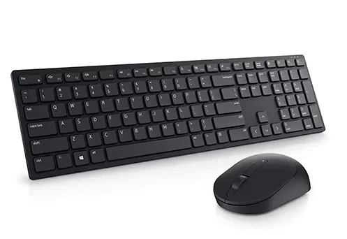 Dell Pro Wireless Keyboard and Mouse - KM5221W - Russian (QWERTY) (RTL BOX), 2.4 GHz, USB Wireless Receiver, Optical Mouse - 3 Buttons, Adjustable DPI up to 4000, AA x 1, Black, Limited Warranty - 3 years. photo 1