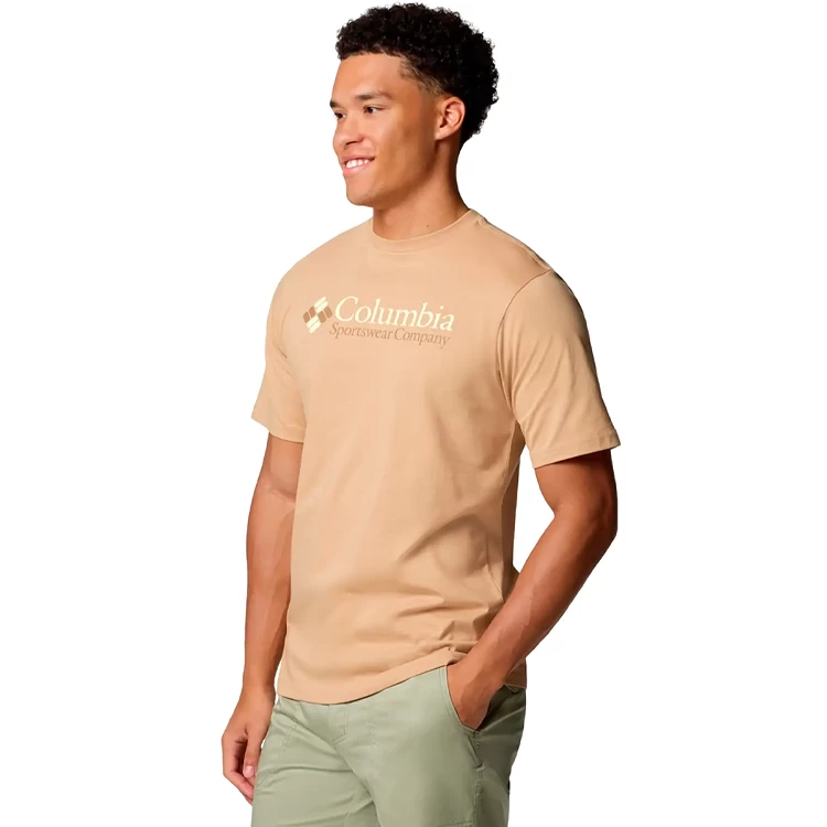 Tricou bărbătesc Columbia CSC Basic Logo Short Sleeve Shirt M Galben photo 4