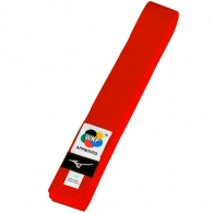 Centura de karate Mizuno WKF red belt RB thumbnav