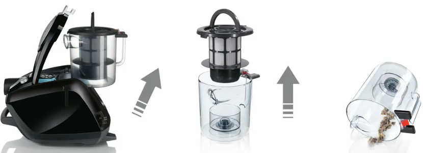 Aspirator cu container Bosch BGS51262 / 1000W / Negru photo 4