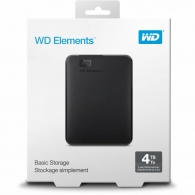 2.5" External HDD 4.0TB (USB3.0)  Western Digital "Elements", Black, Durable design thumbnav 2