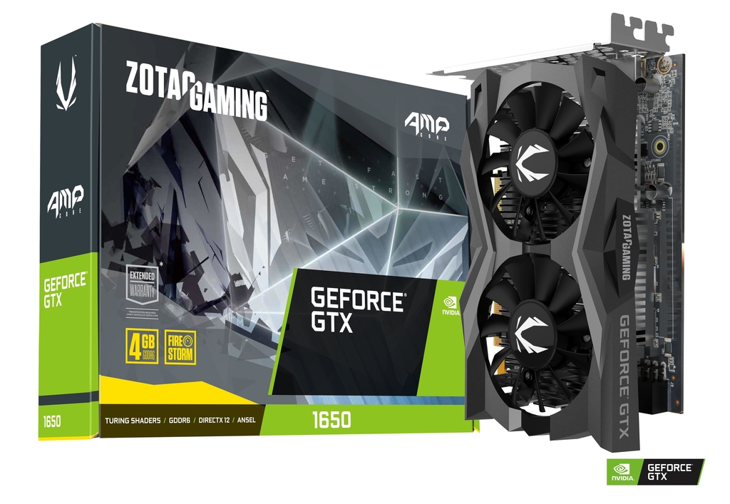 ZOTAC GeForce GTX™ 1650 D6 AMP! Core Edition 4GB GDDR6, 128bit, 1650/12000Mhz, Dual Fansink, 2*70mm Twin Fan, HDCP, 1xDVI-D, 1xHDMI, 1xDisplayPort, FireStorm, Wide Aluminium Array, 1x 6pin, Light Pack photo 4
