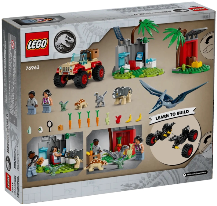 Конструктор Lego Jurassic World Baby Dinosaur Rescue Center 76963  от 4+ лет photo 1