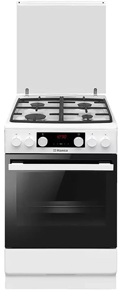 Газовая плита Hansa FCMWS59363 / 4 конфорок / 60 см / Белый photo 1