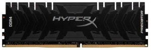 32GB DDR4-2666 Kingston HyperX® Predator DDR4, PC21300, CL15, 1.35V, Asymmetric BLACK low-profile heat spreader, Intel XMP Ready (Extreme Memory Profiles) 