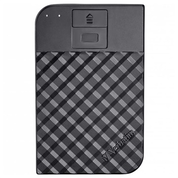 2.5” External HDD 2.0TB (USB3.1/USB-C)  Verbatim ”Fingerprint Secure”, Black, 256-bit AES hardware security encryption with fingerprint, Enclosure material: Plastic and Aluminium photo 1