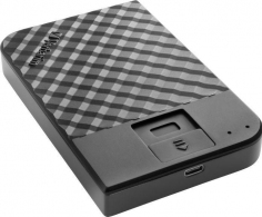 2.5” External HDD 2.0TB (USB3.1/USB-C)  Verbatim ”Fingerprint Secure”, Black, 256-bit AES hardware security encryption with fingerprint, Enclosure material: Plastic and Aluminium thumbnav 2