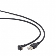 Cable Micro-USB, CCP-mUSB2-AMBM90-6, Angled Male A plug to male Micro-B plug USB 2.0 cable, 1.8 m thumbnav 1