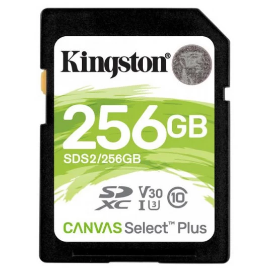 Карта памяти SD 256GB Kingston Canvas Select Plus, 100MB/s photo 1