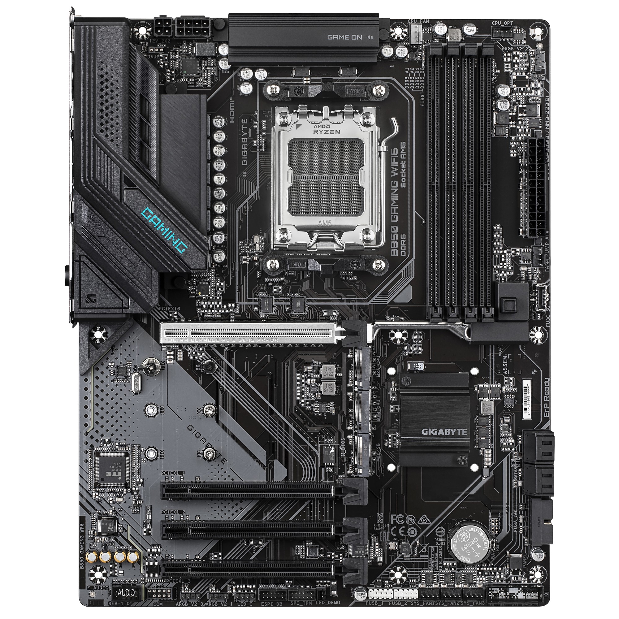 Материнская плата GIGABYTE B850 GAMING WF6 / AM5 / B850 / DDR5 / ATX photo 2