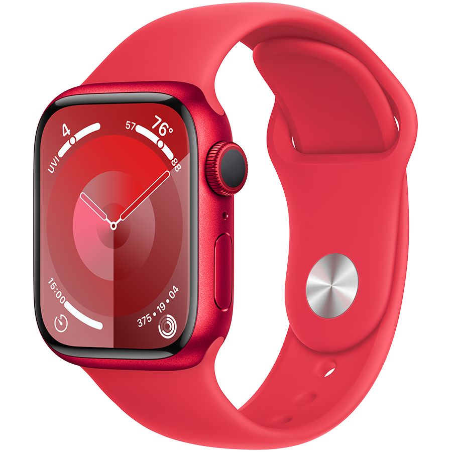 Умные часы Apple Watch Series 9 GPS 41mm (PRODUCT)RED Aluminium Case with (PRODUCT)RED Sport Band - M/L (MRXH3QR/A) 1 GB 1.69 photo 1
