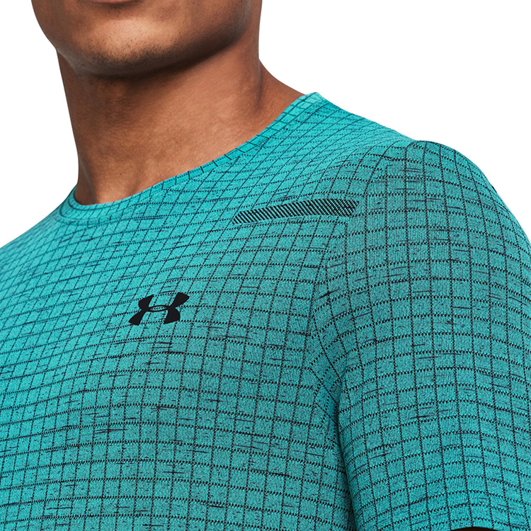Tricou bărbătesc Under Armour Vanish Seamless Grid SS L Verde photo 3