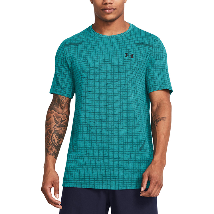 Tricou bărbătesc Under Armour Vanish Seamless Grid SS L Verde photo 5