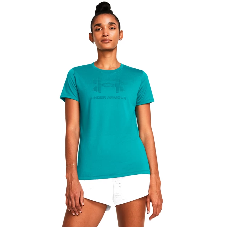 Tricou Under Armour UA Tech BL HD SS / Femei / XS / Verde photo 4