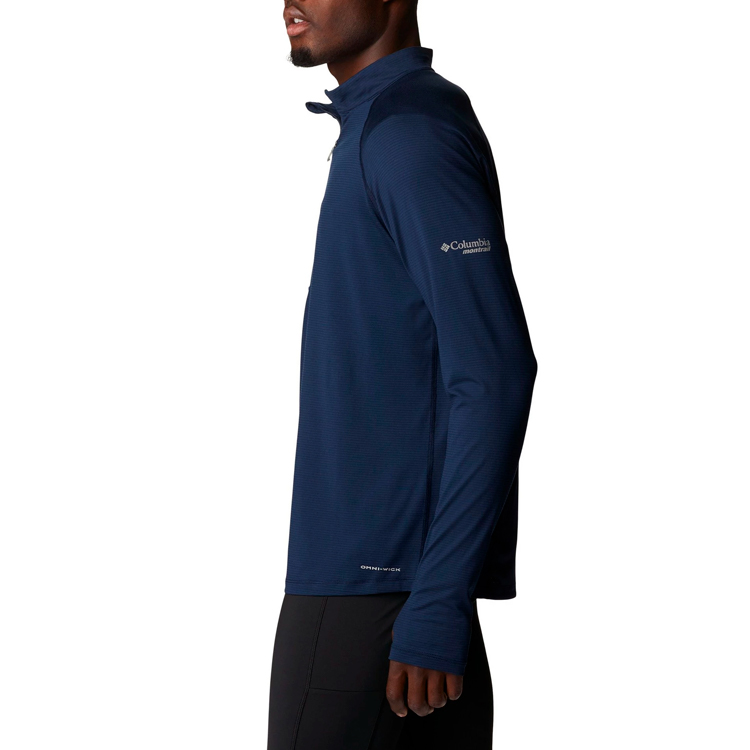 Hanorac pt bărbați Columbia M Endless Trail 1/2 Zip Mesh Long Sleeve S Albastru photo 2