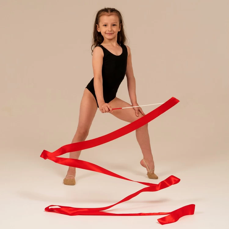 Baston gimnastic cu panglica 3807364 Grace Dance, Roz photo 4