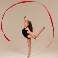 Baston gimnastic cu panglica Grace Dance Ribbon with stick thumbnav 3