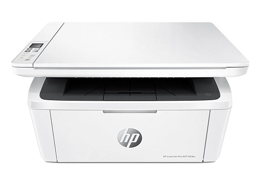 MFD HP LaserJet Pro M28w, White, A4, up to 18ppm, Wi-Fi 802.11b/g/n, 32MB, 2-line LCD, 600dpi, up to 8000 pages/monthly, PCLmS, URF, PWG, HP ePrint, Hi-Speed USB 2.0, CF244A (~1000 pages 5%), Starter ~500 pages, USB cable included photo 1