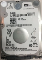 2.5" HDD 500GB Western Digital WD5000LUCX, Blue™, 5400rpm, 16MB, 7mm, SATAIII, NP 