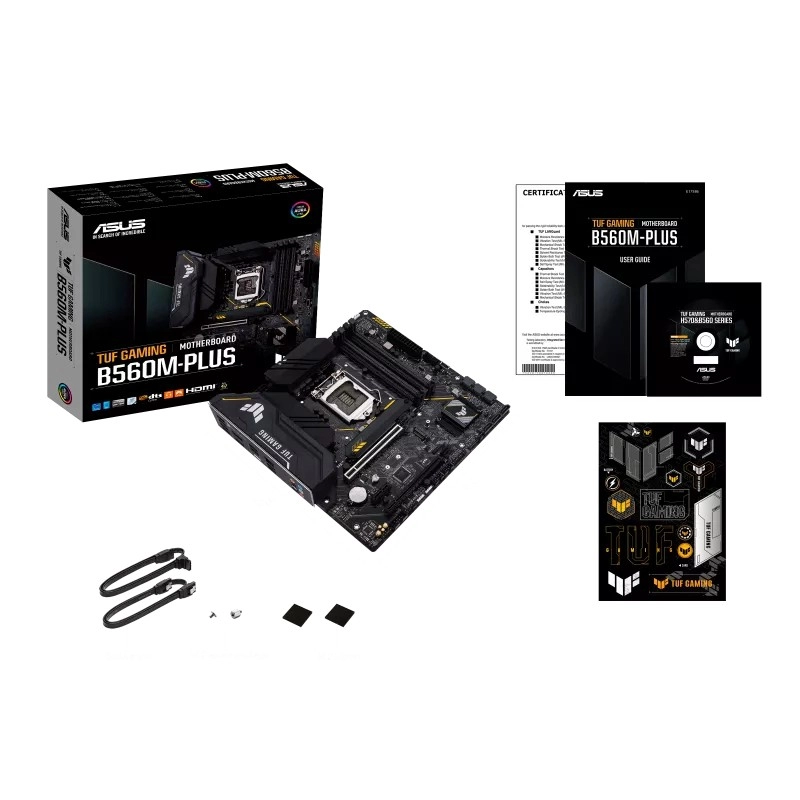 ASUS TUF GAMING B560M-PLUS, Socket 1200, 9Phases, Intel® B560 (11/10th Gen CPU), Dual 4xDDR4-5000, HDMI, DP, CPU Intel graphics, 2xPCIeX16 4.0, 6xSATA3, 1xPCIeX1, 2xM.2 4.0, ALC 897/SPDIF, 2.5GbE LAN, 2xUSB3.2Gen2, 3xUSB 3.2 (2xType-A+1xType-C)Aura Sync R photo 3