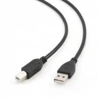 Cable USB2.0 - 3m - Cablexpert CCF-USB2-AMBM-10, Premium quality, 3 m, USB 2.0 A-plug B-plug, with Ferrite core, Black 